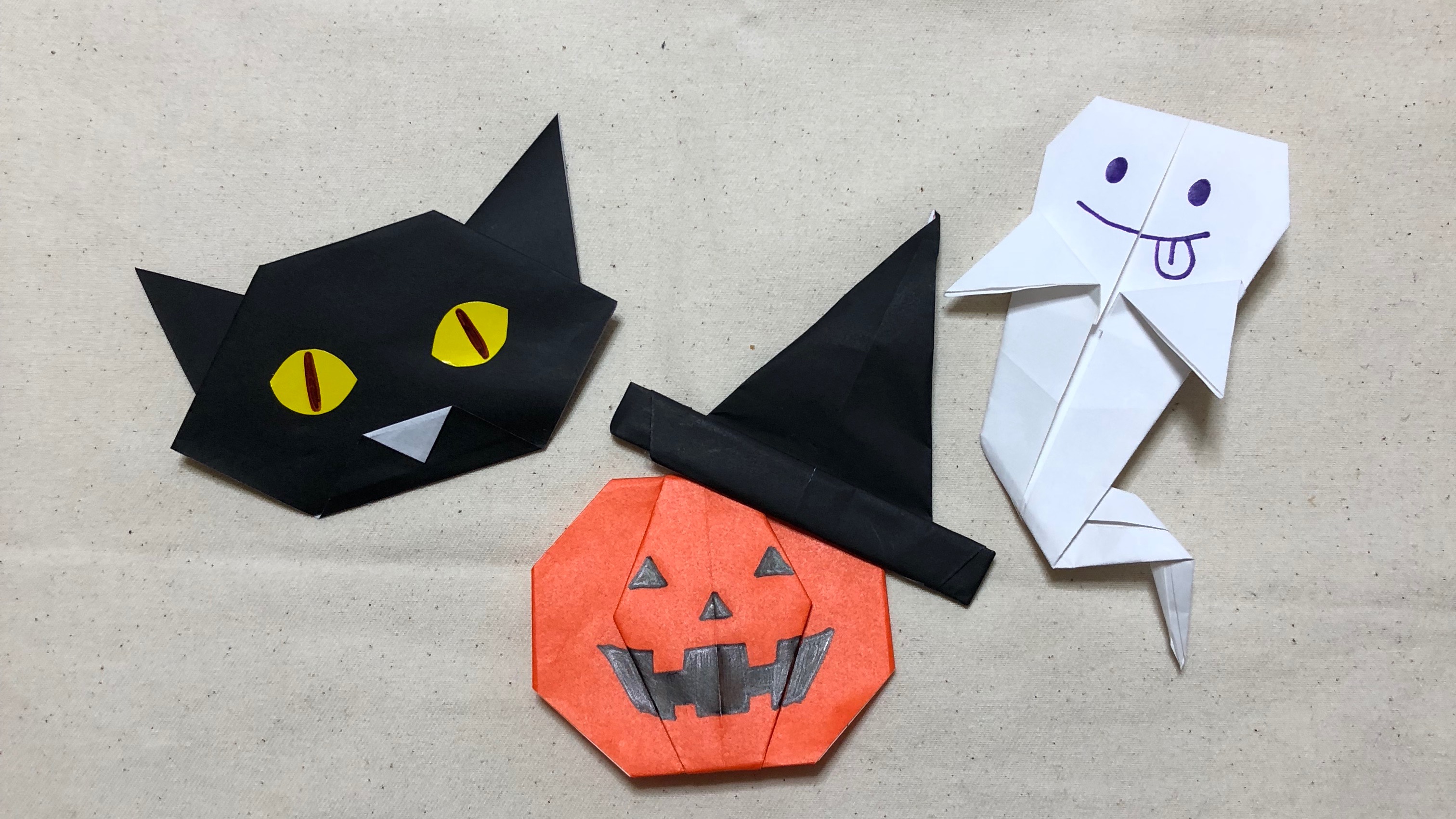 ハロウィン飾りを折り紙で簡単に作っちゃおう♪